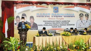 Pidato Pertama Walikota Mataram Periode 2021-2026 Pada Sidang Paripurna DPRD Kota Mataram