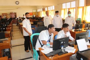 Kakakemenag Kab.Sumbawa Monitoring Pelaksanaan Ujian Madrasah Tahun Pelajaran 2020/2021