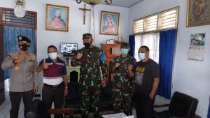 TNI POLRI di NTB Patroli Terpadu, Antisipasi Dampak Teror Bom di Gereja Katedral Makasar