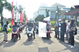 Bupati dan Wabup Tour Naik Motor ke Mekaki Sekotong