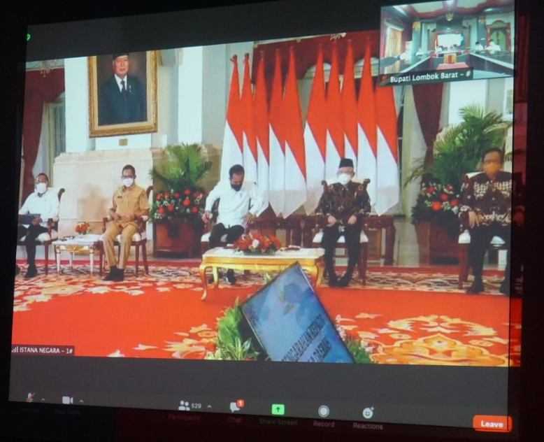 Presiden Jokowi Beri Arahan Kepada Kepala Daerah Seluruh Indonesia secara Virtual