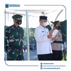 Wakil Wali Kota Mataram Pimpin Apel Kebangsaan Menjaga Sinergitas TNI-Polri Dan Pemerintah