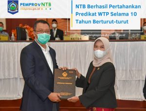 Alhamdulillah, NTB Raih WTP 10 Kali Berturut-turut