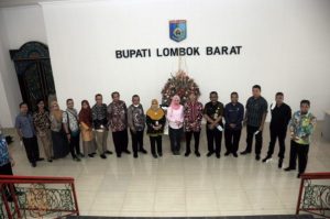 Sekda Lobar, Dr.H.Baehaqi Sambut Kunker Sekda Berau,Kalimantan Timur