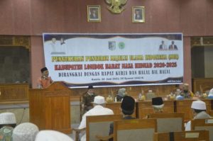 Bupati Lobar, Hadiri Pengukuhan Pengurus Mui Kabupaten Lombok Barat Masa Khidmad 2020-2025