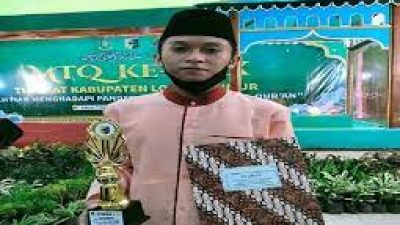 Wakili Sakra Barat, Remaja Asal Rensing Bat Raih Juara 1 di MTQ Lotim