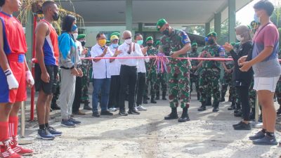 Danrem 162/WB Resmikan Sasana Tinju dan Dojo Yudo “Merah Putih”