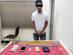 Sat Resnarkoba Polres Lobar Tangkap Terduga pelaku Narkotika di Karang Bongkot Labuapi