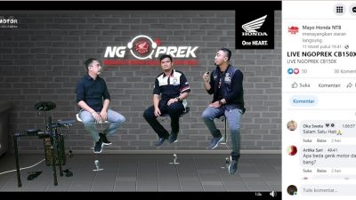 Astra Motor NTB Bedah Teknologi Honda CB150X Bersama Komunitas HALO