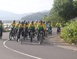 Jelang Moto GP, Bupati Lobar Bersepeda Pantau Kesiapan Kawasan Wisata Sekotong