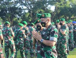 Korem 162/WB Gelar Apel Bersama Dalam Rangka Halal Bihalal Sekaligus Persiapan Menyambut Kedatangan Panglima TNI di Provinsi NTB