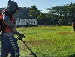 Sambut Hari Lingkungan Hidup, Pemprov NTB Gotong Royong Bersihkan Bandara