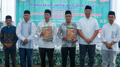 Hadiri Halal bihalal dan Pelepasan CJH Lingkup Dikbud Lotim, Gubernur NTB : Kepala Sekolah Harus Jadi Figur Teladan