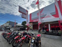 Ratusan Bikers Honda CRF150L Dukung Delvintor di MXGP Samota