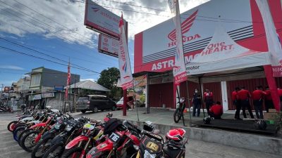 Ratusan Bikers Honda CRF150L Dukung Delvintor di MXGP Samota