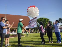 TNI-Polri NTB Olahraga Bersama Fun Bike dan Senam Aerobik Dalam Rangka HUT Bhayangkara Ke-76