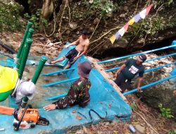 Guna Jaga Pompa Hiram Tetap Berfungsi Babinsa Bersama Masyarakat Laksanakan Pemeliharaan