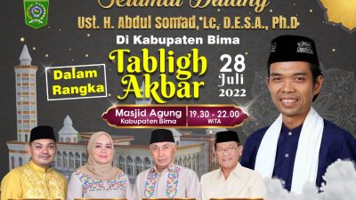 UAS Hadiri Tabligh Akbar di Kabupaten Bima