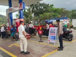 Perketat Pemantauan SPBU di Kecamatan Gerung, Polisi Tempatkan Personel Pengamanan 1X24 Jam