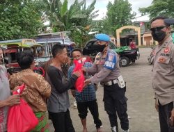 Polsek Labuapi Salurkan Bantuan Paket Sembako, Sasarannya Warga Membutuhkan yang Belum Tersentuh Bantuan Pemerintah