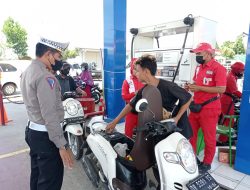 Patroli KRYD Satuan Lulintas Polres Lombok Barat, Sasar SPBU di Wilayahnya