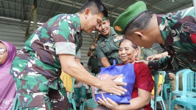 Sambut Harlah ke 77 TNI, Danrem 162/WB Gelar Touring Berbagi Kasih.