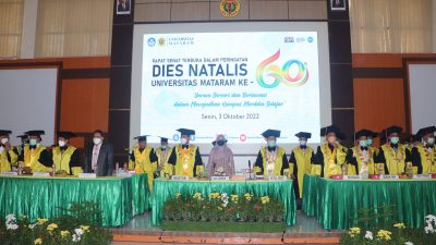 Dies Natalis Unram ke-60, Wagub NTB: Pendidikan dan Kesehatan Sangat Penting Untuk Pembangunan NTB