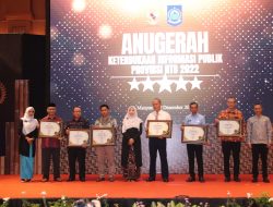 Anugerah KIP NTB 2022, Wagub NTB Tekankan Badan Publik Harus Aktif Dalam Keterbukaan Informasi Publik