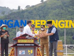 Gubernur NTB Dampingi Presiden Jokowi Resmikan Bendungan Beringin Sila Sumbawa