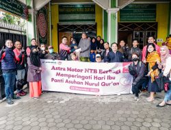 Peringati Hari Ibu, Astra Motor NTB Berbagi Sembako ke Panti Asuhan Nurul Qur’an