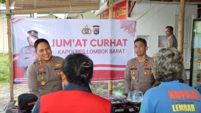 Jumat Curhat Kapolres Lombok Barat Bersama Kopaja di Pelabuhan Lembar, Kedepan Intensifkan KRYD