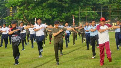 Peringati HUT Ke-62 Korem 162/WB, Gelar SKJ 88 dan Olah raga bersama