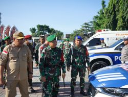 Korem 162/WB Gelar Apel Gelar Pasukan Persiapan Kedatangan Wakil Presiden RI