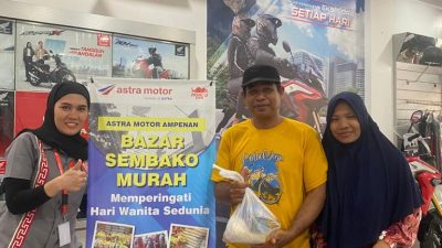 Astra Motor Ampenan Ajak Konsumen Rutin Servis Tebus Murah Sembako