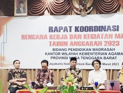 Rakor Rencana Kerja dan Kegiatan Madrasah se-Provinsi NTB Tahun Anggaran 2023