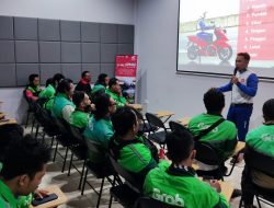 Latih Soft Skill Driver Ojol, Honda NTB Silahturahmi ke Grab Mataram