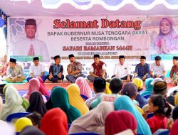 Rangkaian Safari Ramadhan, Gubernur Bagi Sembako dan Sayuran di Dusun Semaya Lombok Timur