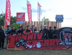 Intip Keseruan Club CRF Supermoto Lombok Rayakan Anniversary