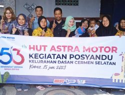 Posyandu Dasan Cermen Selatan Dapat Bantuan CSR Menyambut HUT Ke 53 Astra Motor NTB