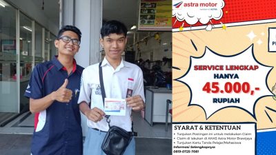 Servis Motor Gak Bikin Kantong Bolong, ke AHASS Astra Brawijaya Saja