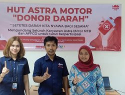 Aksi Kemanusiaan Donor Darah Menjelang HUT ke 53 Astra Motor NTB