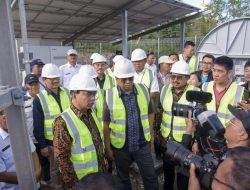 Tinjau BTS Lombok Barat Menteri Kominfo RI Minta Bakti segera Operasionalkan