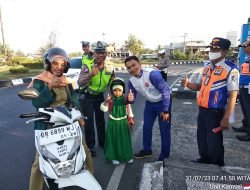 Honda NTB Sinergi Galakkan Kampanye #Cari_Aman Berkendara Bersama Polres Lobar