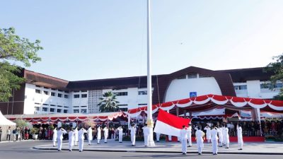 Pemprov NTB Gelar Upacara Bendera Peringatan HUT Ke – 78 Republik Indonesia