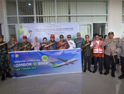 Penerbangan Perdana Citilink Lombok-Bima, Pj Gubernur NTB Dampingi Ketua MK