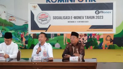 Kadis Kominfotik Buka dan Berikan Arahan Sosialisasi E-Monev