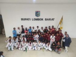 Bupati Lobar Fauzan Khalid Lepas 48 Atlet Taekwondo Lobar di ajang Bali Taekwondo Internasional Champhionship