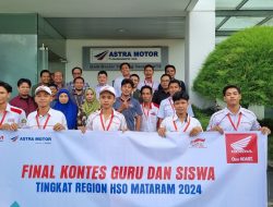 Astra Motor NTB Kirim 2 Kontestan Terbaik Melaju ke Final Kontes Guru dan Siswa Tahap Nasional