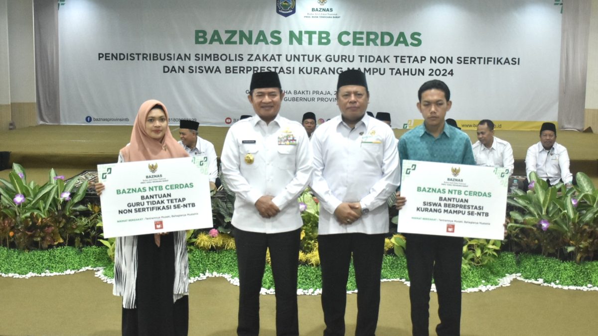 Pernah Menjadi Siswa Kurang Mampu, Pj Gubernur NTB Hassanudin Semangati Penerima Zakat BAZNAS 2024