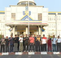 Hari Kedua Kunker, Pj Gubernur NTB Sapa Masyarakat Nggahi Rawi Pahu dengan Olahraga Jalan Kaki